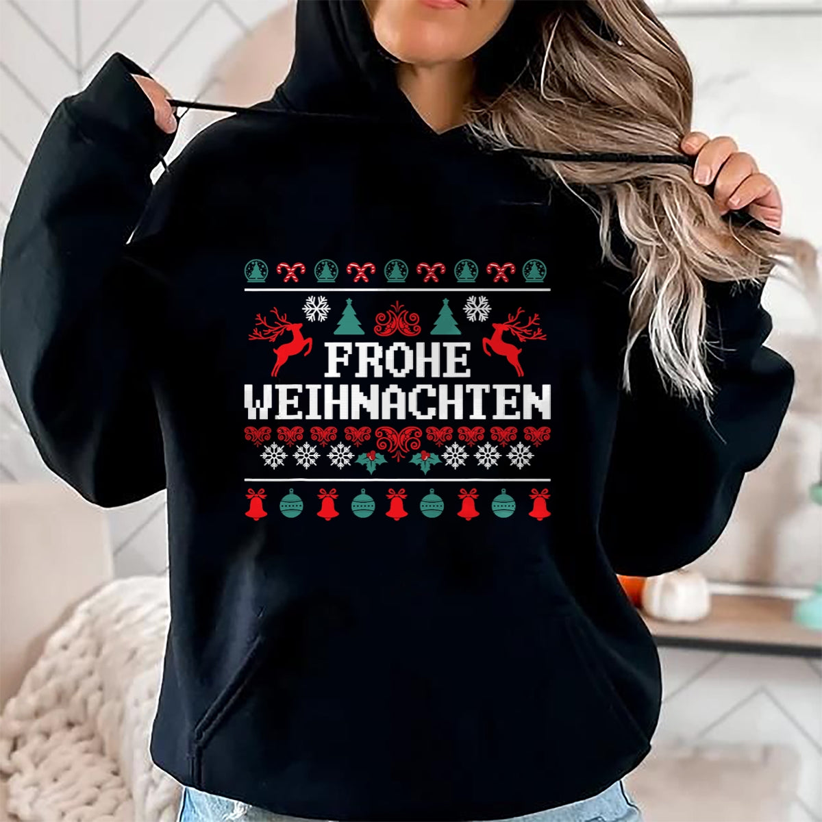 Frohe Weihnachten German Merry Christmas Holidays Germany T-Shirt - Christmas Unisex T-Shirt/Hoodie/Sweatshirt - SNOW00