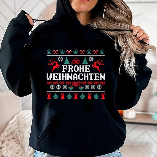 Frohe Weihnachten German Merry Christmas Holidays Germany T-Shirt - Christmas Unisex T-Shirt/Hoodie/Sweatshirt - SNOW00