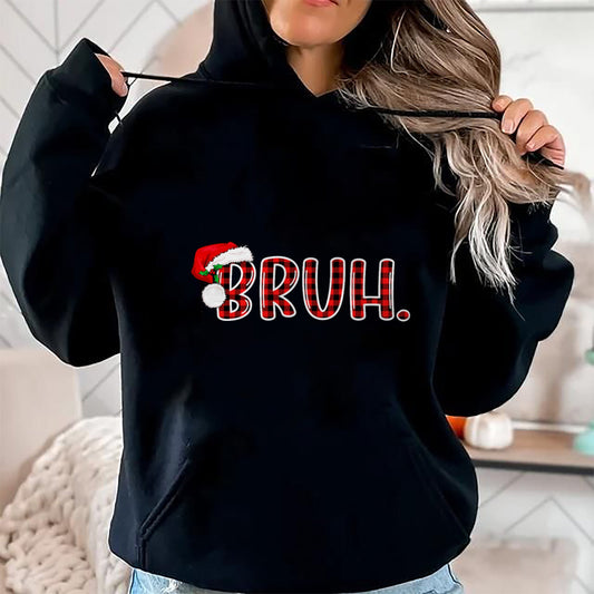 Bruh Funny Christmas Plaid Teens Boys Kids Xmas Pajamas T-Shirt - Christmas Unisex T-Shirt/Hoodie/Sweatshirt - SNOW00