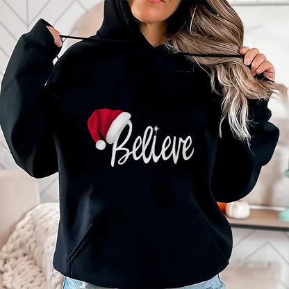 Christmas Long Sleeve T-Shirt - Believe in Santa Claus Shirt - Christmas Unisex T-Shirt/Hoodie/Sweatshirt - SNOW00
