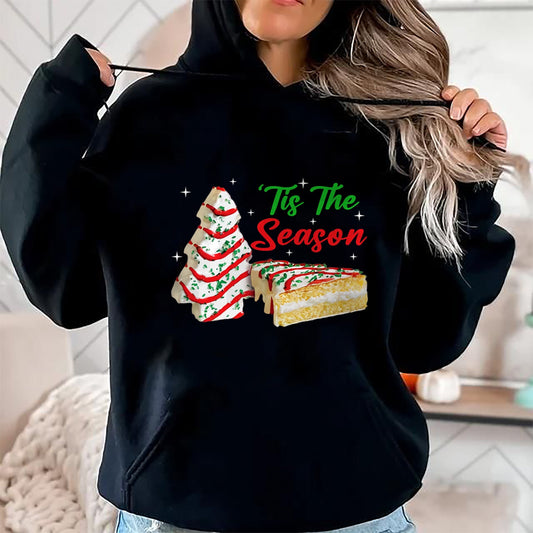 Funny Tis The Season Design Christmas Tree Cakes Debbie T-Shirt - Christmas Unisex T-Shirt/Hoodie/Sweatshirt - SNOW00