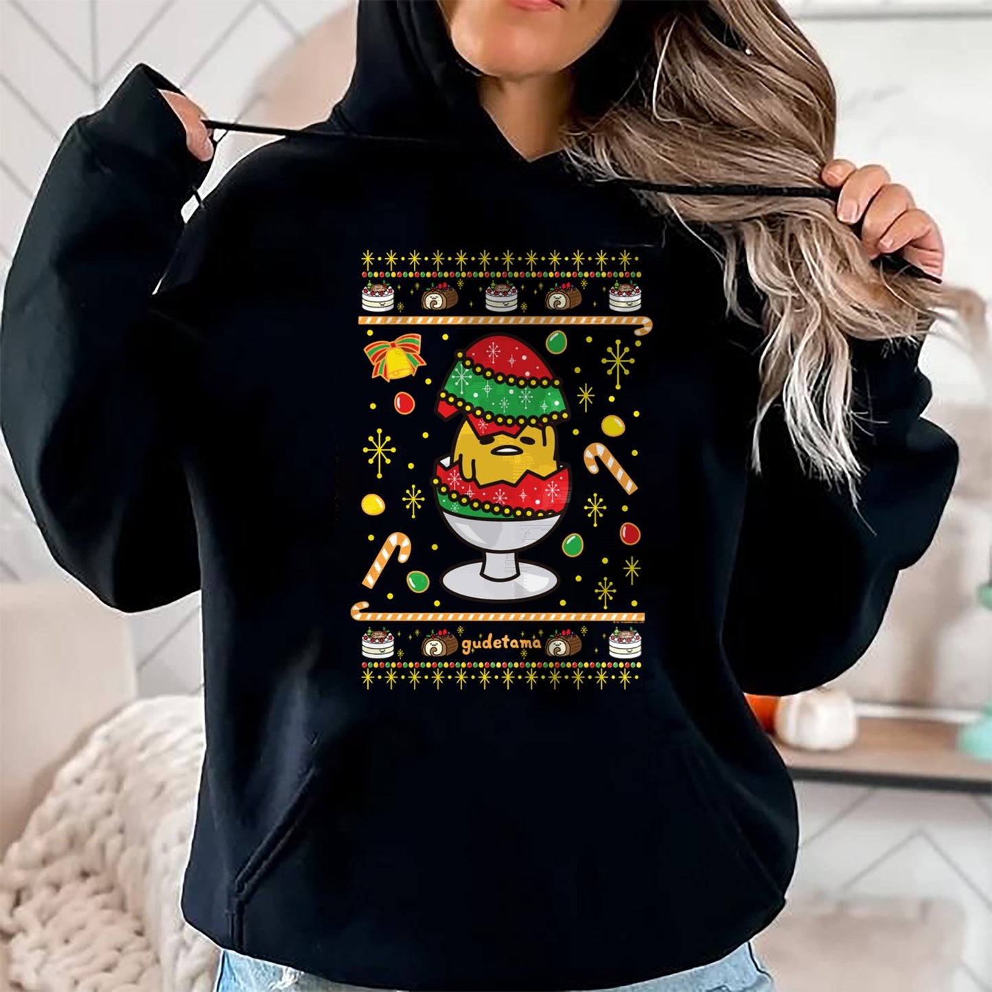 Gudetama Ugly Christmas Egg T-Shirt - Christmas Unisex T-Shirt/Hoodie/Sweatshirt - SNOW00