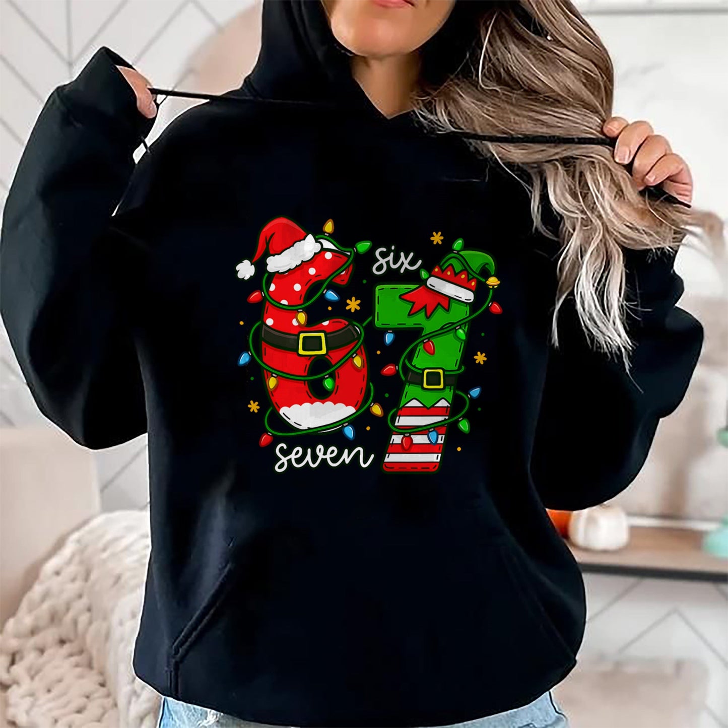 Trending Six Seven Meme Christmas 67 Xmas Men Women Kids T-Shirt - Christmas Unisex T-Shirt/Hoodie/Sweatshirt - SNOW00