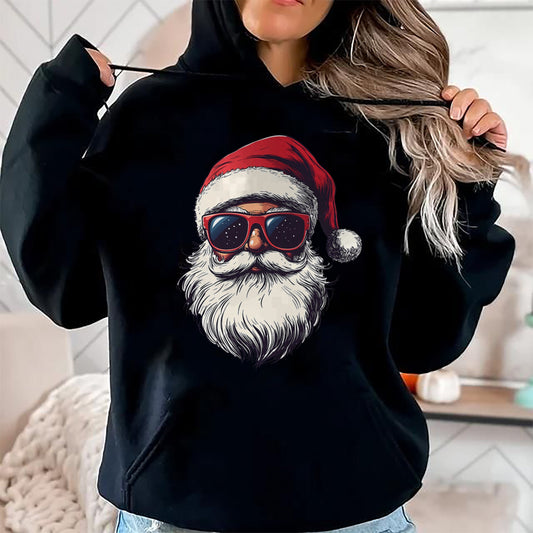 Cool Santa Claus Face Retro Sunglasses Christmas Men Boys T-Shirt - Christmas Unisex T-Shirt/Hoodie/Sweatshirt - SNOW00