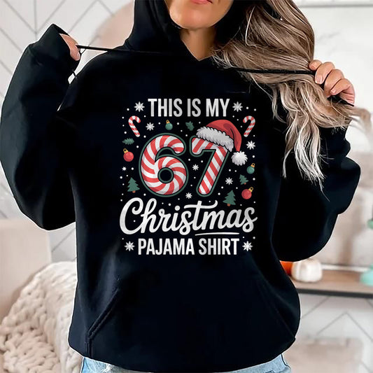 This My 67 Christmas Pajama 67 Meme Gen Alpha Boys Girls T-Shirt - Christmas Unisex T-Shirt/Hoodie/Sweatshirt - SNOW00