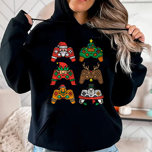 Christmas Gamer Controller Xmas Gaming T-Shirt - Christmas Unisex T-Shirt/Hoodie/Sweatshirt - SNOW00