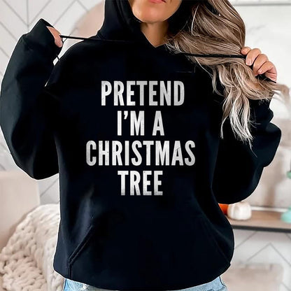 Funny Pretend Im A Christmas Tree Adult Christmas Costume T-Shirt - Christmas Unisex T-Shirt/Hoodie/Sweatshirt - SNOW00