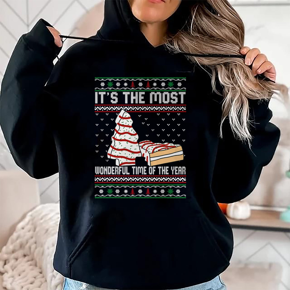 Its The Most Wonderful Time Of The Year Christmas tree cake T-Shirt - Christmas Unisex T-Shirt/Hoodie/Sweatshirt - SNOW00