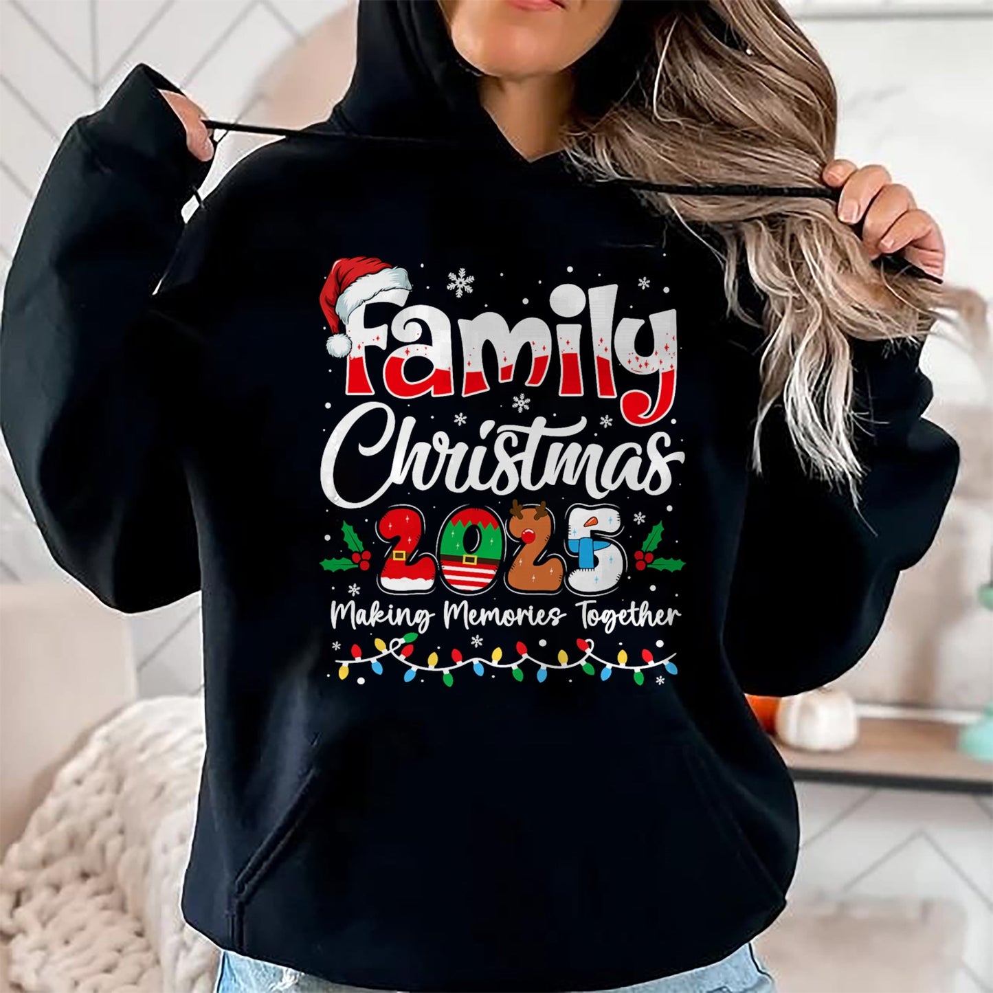 Family Christmas 2025 Matching Outfit Xmas Squad Santa T-Shirt - Christmas Unisex T-Shirt/Hoodie/Sweatshirt - SNOW00