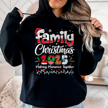 Family Christmas 2025 Matching Outfit Xmas Squad Santa T-Shirt - Christmas Unisex T-Shirt/Hoodie/Sweatshirt - SNOW00