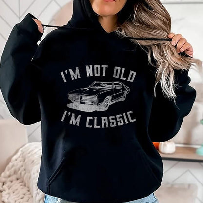 I'm Not Old I'm Classic Funny Car Graphic - Mens & Womens Short Sleeve T-Shirt - Christmas Unisex T-Shirt/Hoodie/Sweatshirt - SNOW00