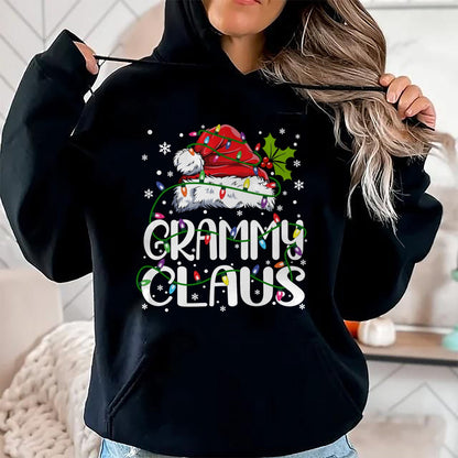 Grammy Claus Shirt Christmas Lights Pajama Family Matching Long Sleeve T-Shirt - Christmas Unisex T-Shirt/Hoodie/Sweatshirt - SNOW00