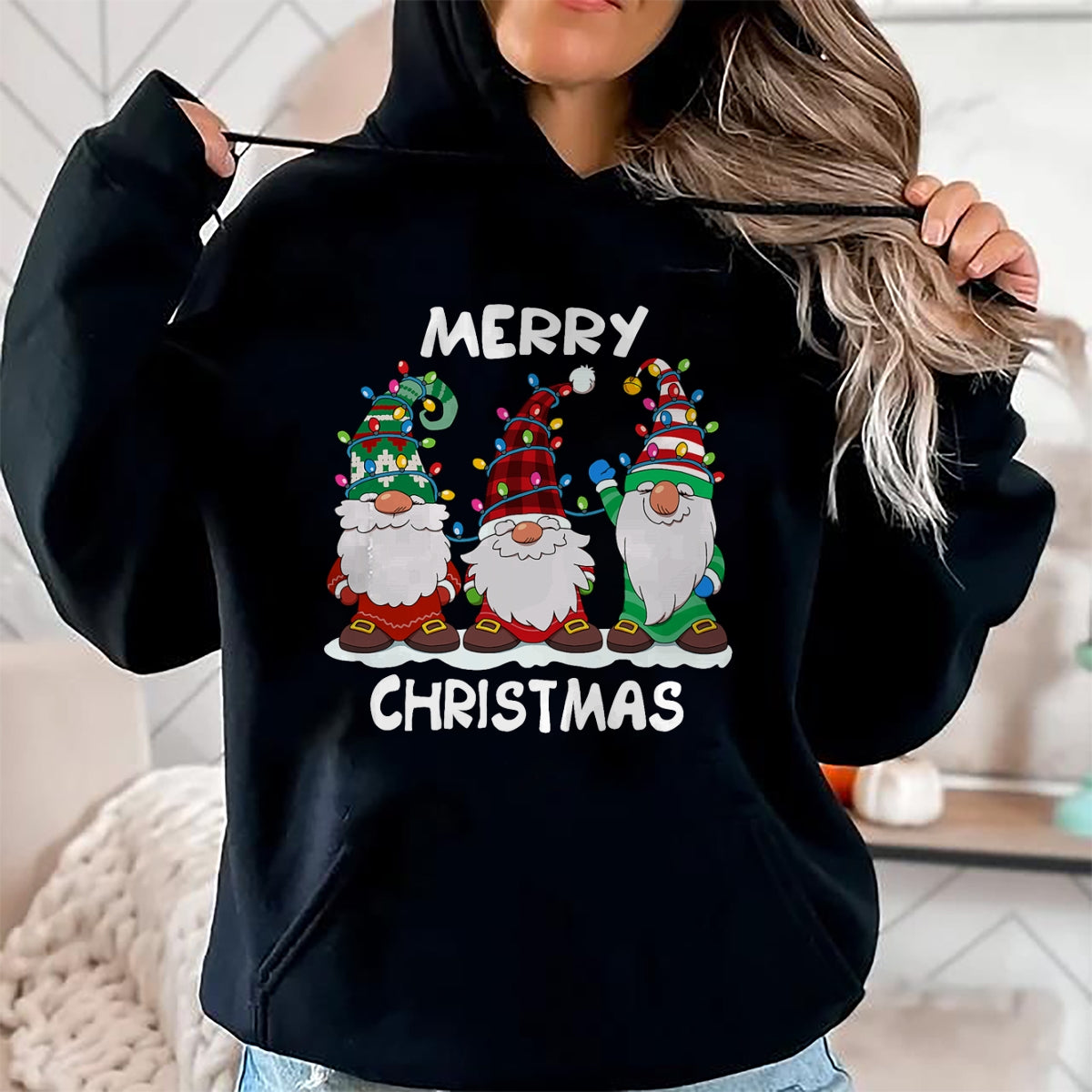 Merry Christmas Gnomes Xmas Family Men Women T-Shirt - Christmas Unisex T-Shirt/Hoodie/Sweatshirt - SNOW00