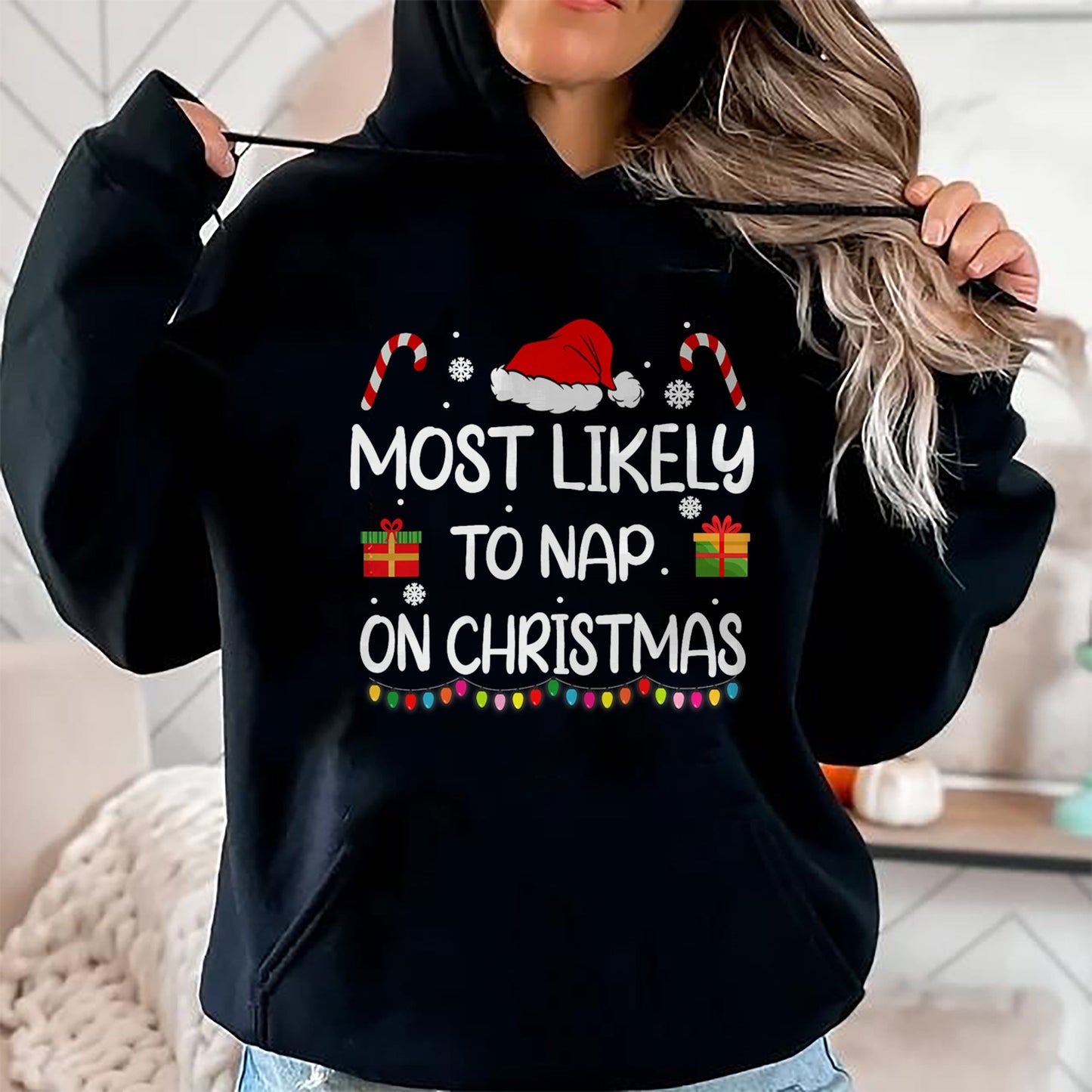 Most Likely To Nap On Christmas family funny matching T-Shirt - Christmas Unisex T-Shirt/Hoodie/Sweatshirt - SNOW00
