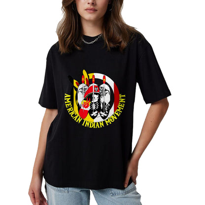 Native American T-Shirts, Vintage Native American Unisex T-Shirt/Hoodie/Sweatshirt HLT00 - Native American Pride Indian Movement T-Shirt