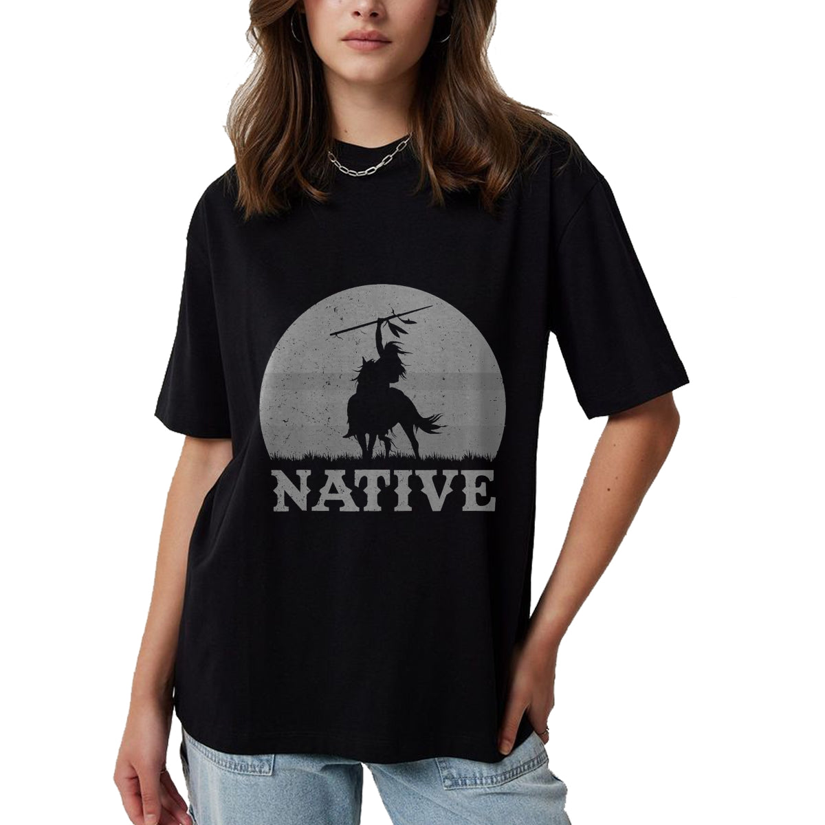 Native American T-Shirts, Vintage Native American Unisex T-Shirt/Hoodie/Sweatshirt HLT00 - Northwest Native American Knight Pride Mountain Warrior T-Shirt (4)