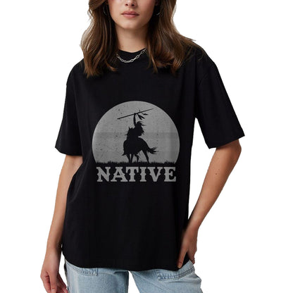 Native American T-Shirts, Vintage Native American Unisex T-Shirt/Hoodie/Sweatshirt HLT00 - Northwest Native American Knight Pride Mountain Warrior T-Shirt (4)