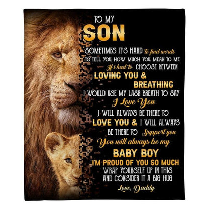 Special Gift for Your Son- From Dad Blanket (SKU-CHAU-B29)