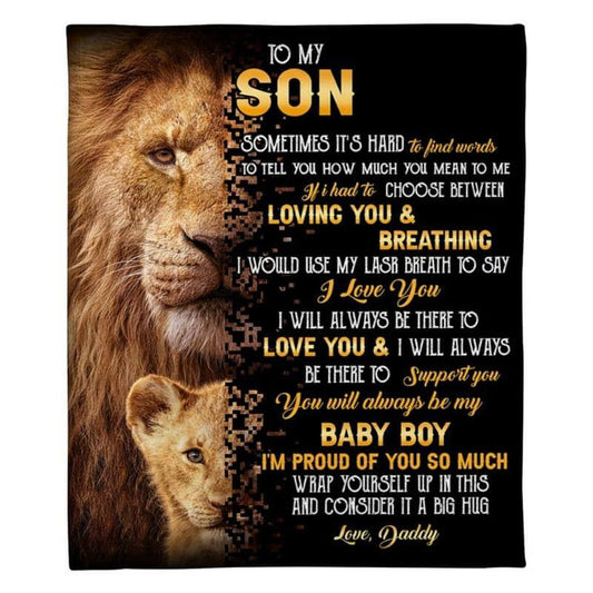 Special Gift for Your Son- From Dad Blanket (SKU-CHAU-B29)