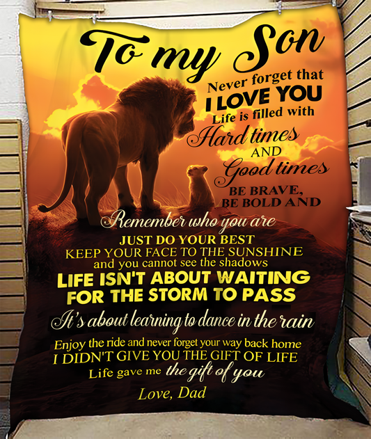 Special Gift For Your Son Blanket - From Dad (SKUB11-69)