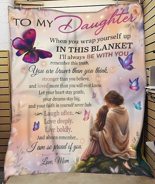 Special Gift For Your Daughter Blanket - From Mom (SKUB12-142)