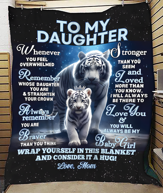 BLANKET FOR DAUGHTER – COMFORT & WARMTH GIFT FROM MOM Sherpa Fleece Quilt Blanket SNOW00 (SKUB12-153)