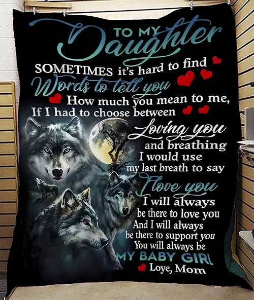 Special Gift For Your Daughter Blanket - From Mom (SKUB12-151)