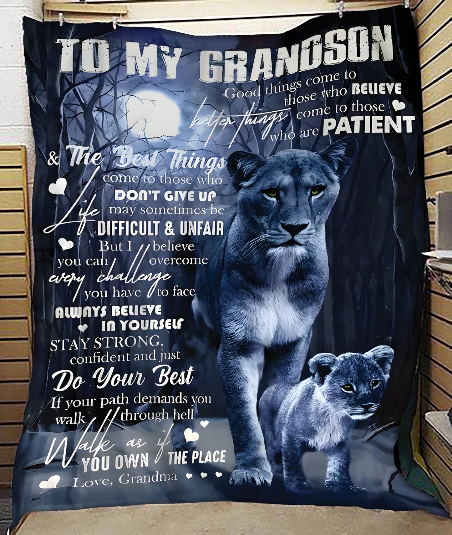 Special Gift for Your Grandson - From Grandma Blanket (SKUB11-135)