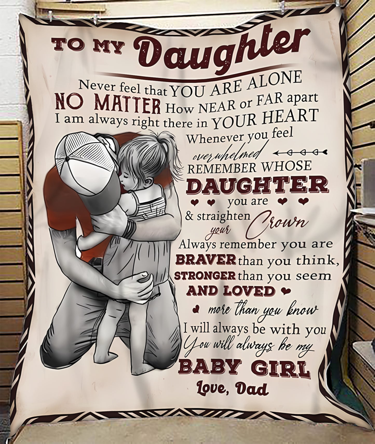 Special Gift For Your Daughter Blanket - From Dad (SKUB10-185)