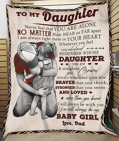 Special Gift For Your Daughter Blanket - From Dad (SKUB10-185)