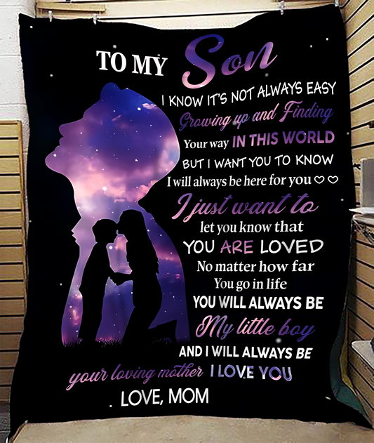 Special Gift For Your Son Blanket - From Mom (SKU2604-137)