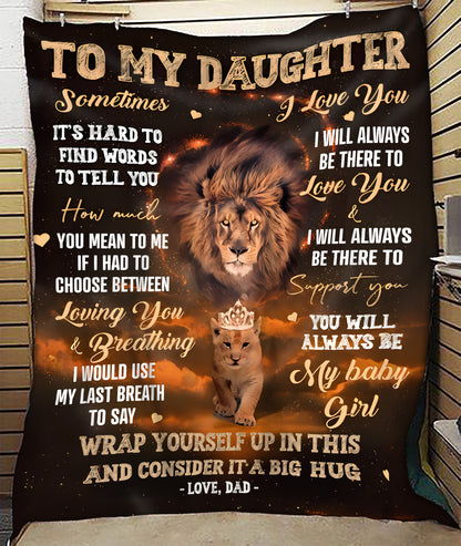 Special Gift For Your Daughter Blanket - From Dad (SKUB12-125)