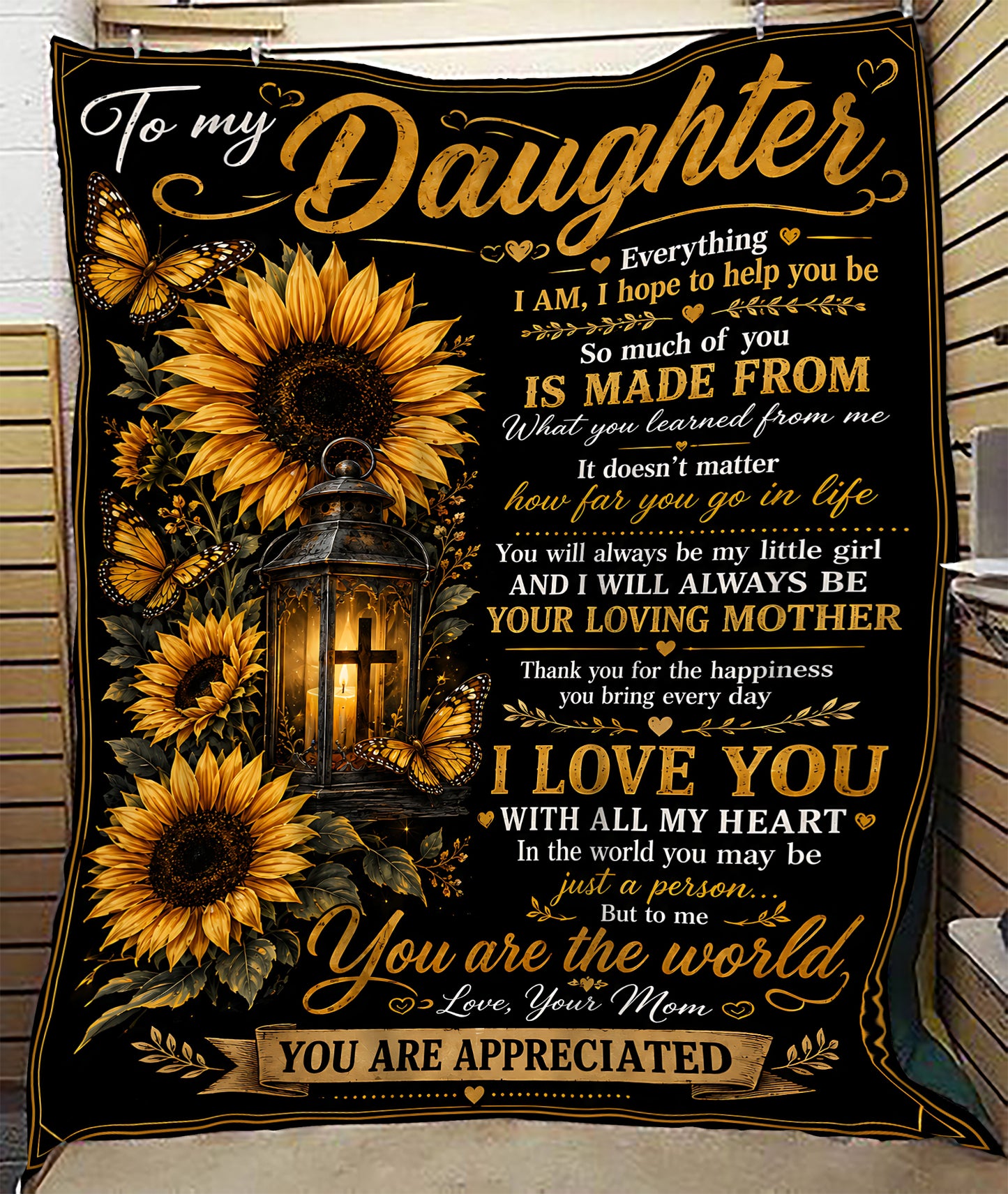 Special Gift For Your Daughter Blanket - From Mom (SKU2608-211)