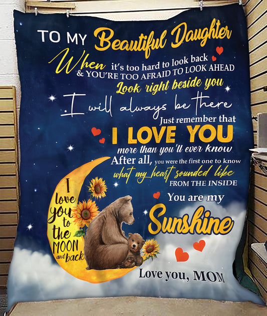 Special Gift For Your Daughter Blanket - From Mom (SKUB11-137)