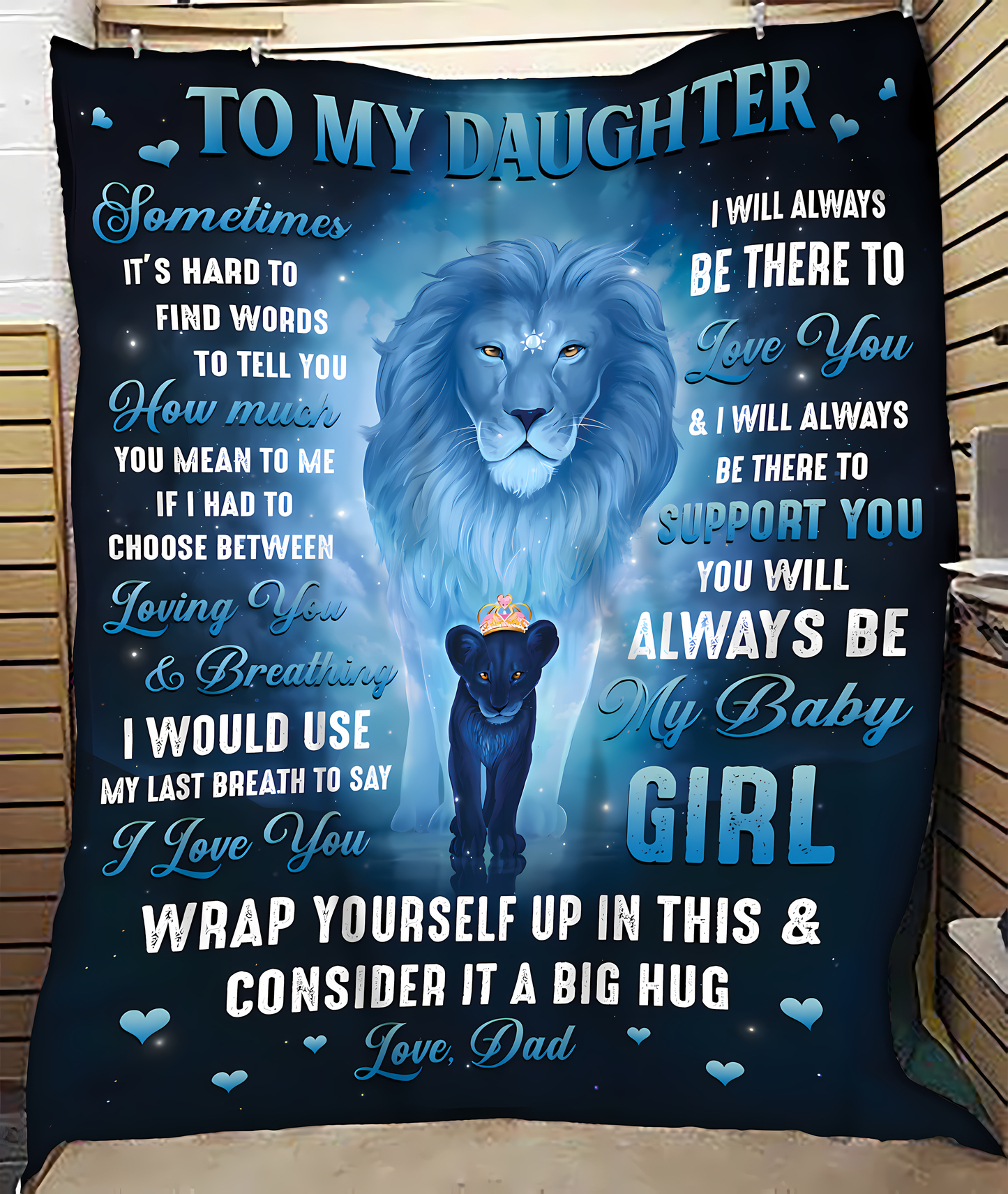 Special Gift For Your Daughter Blanket - From Dad (SKUB12-141)