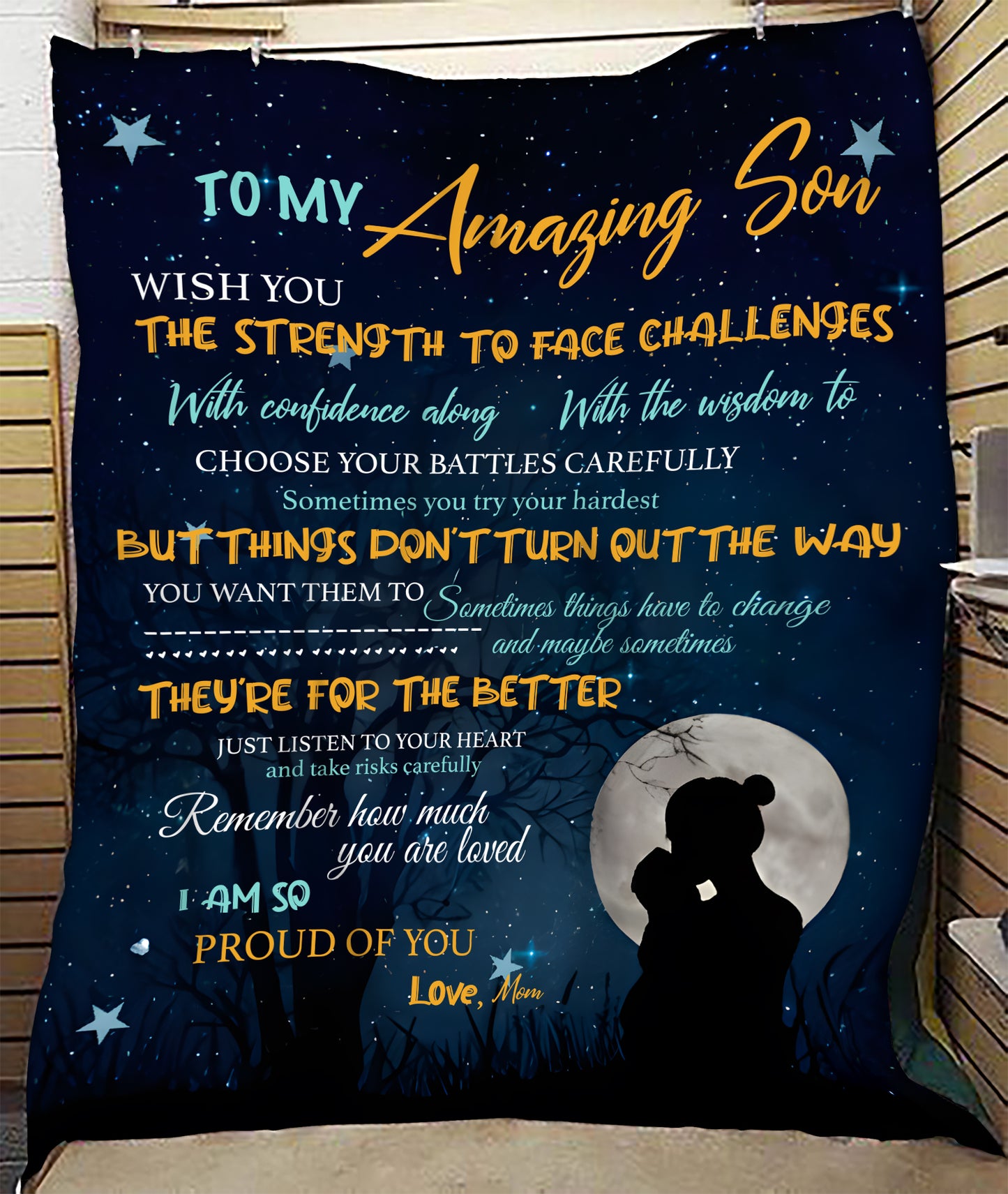 Special Gift For Your Son Blanket - From Mom (SKUB12-170)