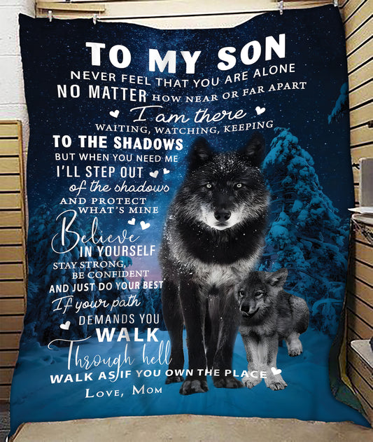 Special Gift For Your Son Blanket - From Mom (SKUB12-108)