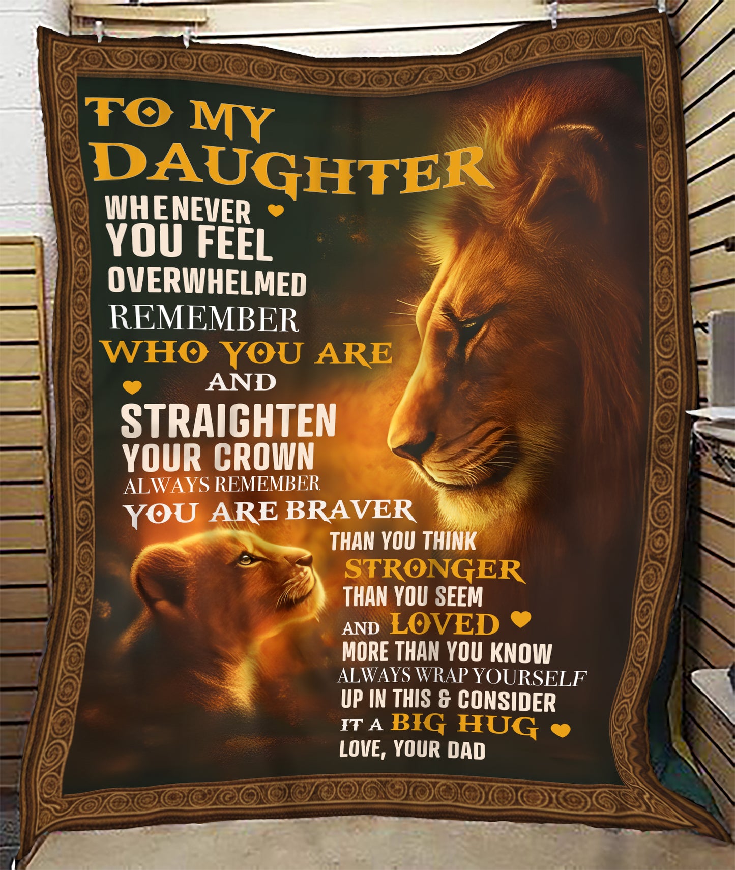 Special Gift For Your Daughter Blanket - From Dad (SKUB12-110)