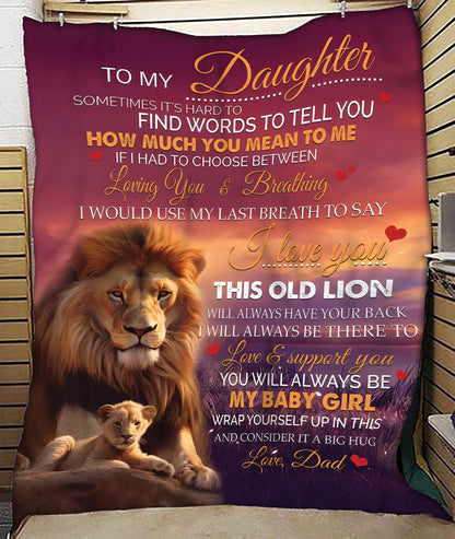 Special Gift for Your Daughter - From Dad Blanket (SKUB11-56)