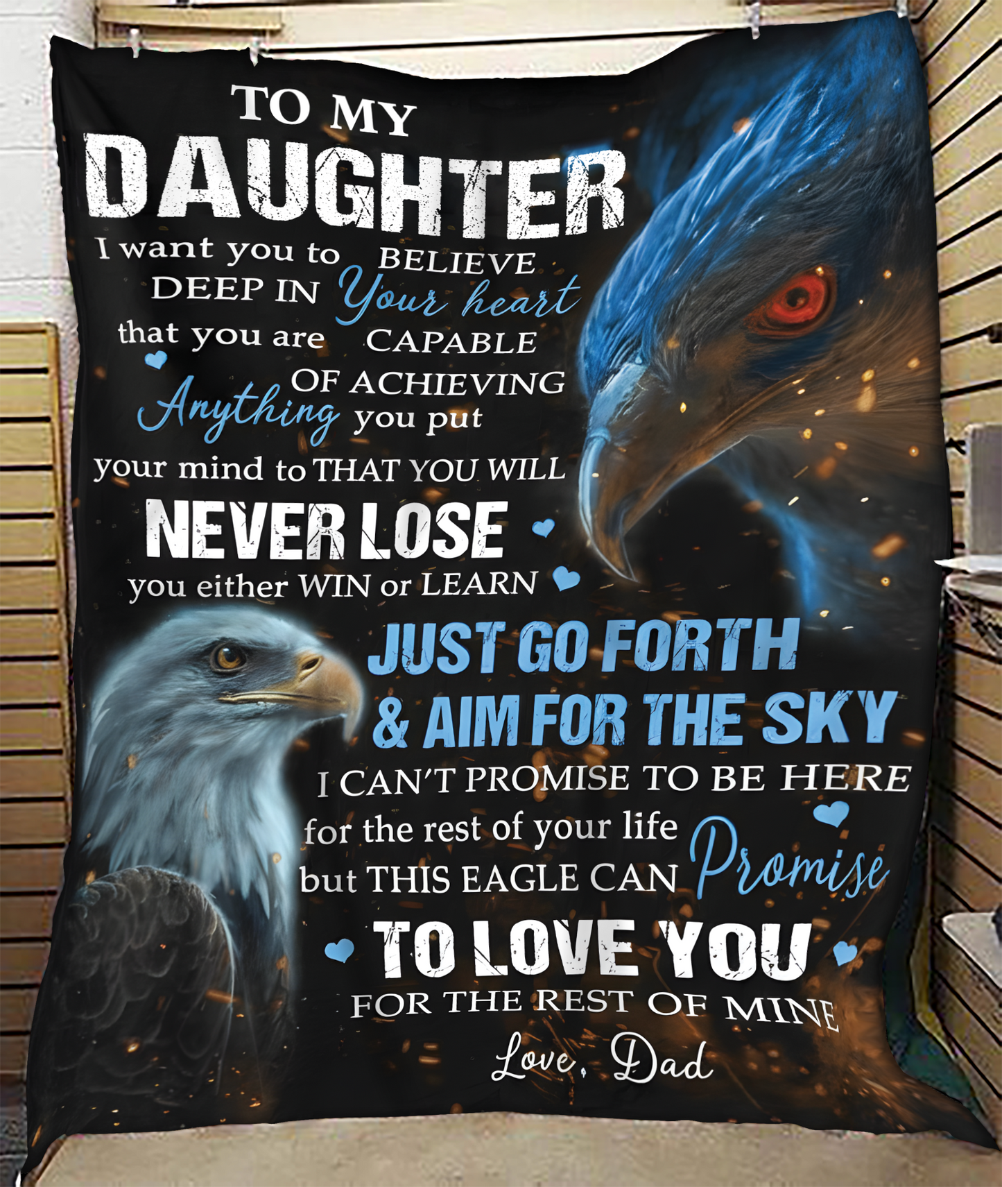 Special Gift For Your Daughter Blanket - From Dad