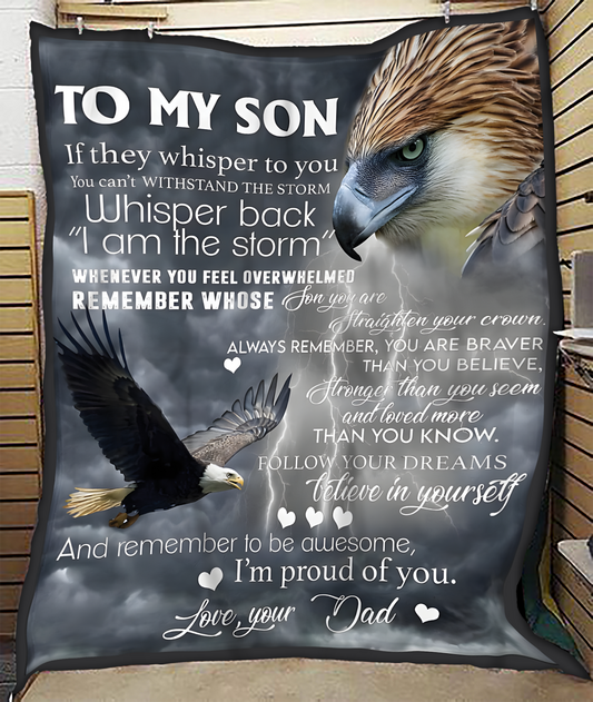Special Gift for Your Son - From Dad Blanket (SKUB11-158)