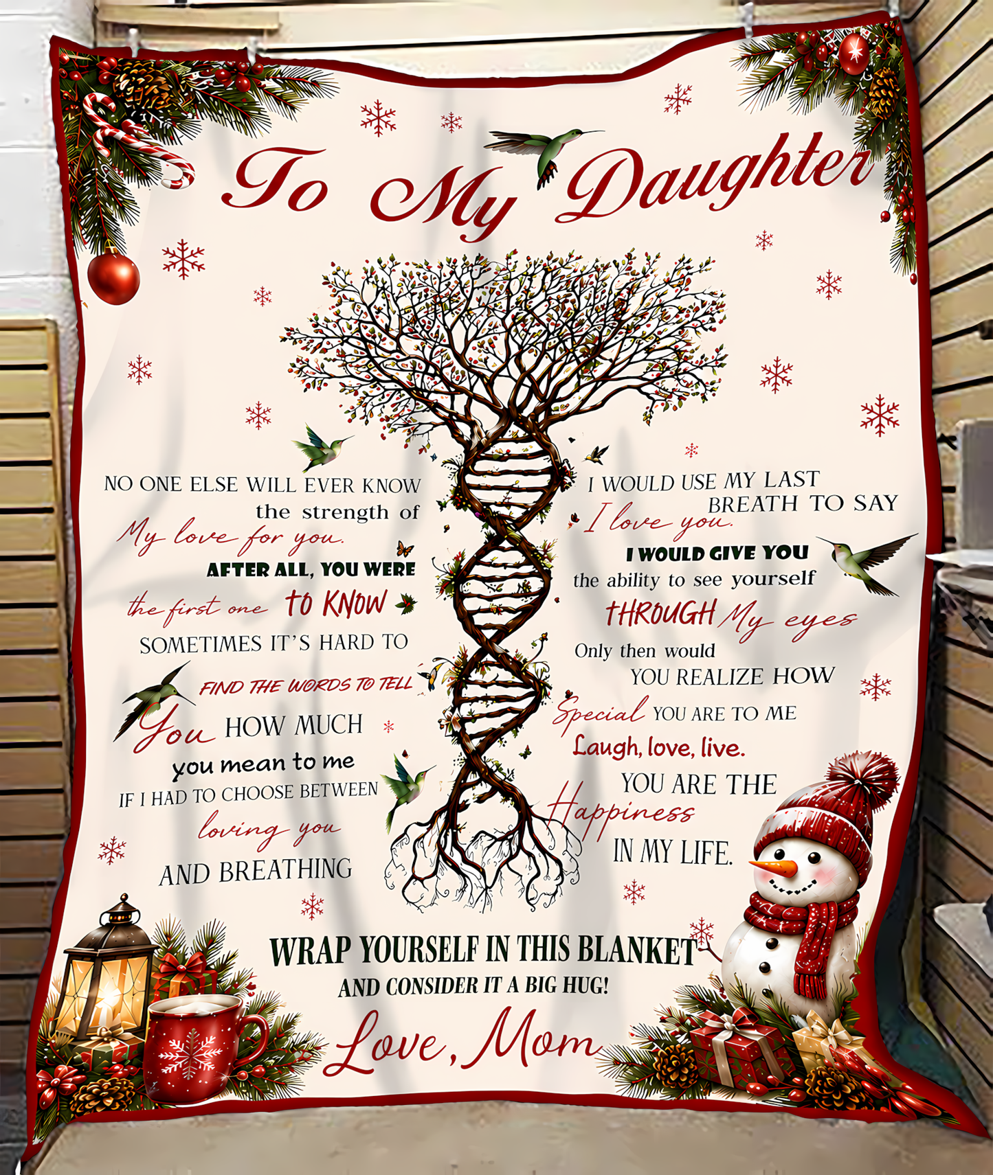 Special Gift For Your Daughter Blanket - From Mom (SKU2607-159)
