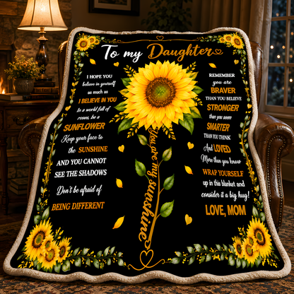 Special Gift For Your Daughter Blanket - From Mom (SKU2608-256)