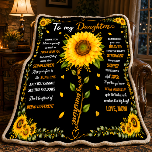 Special Gift For Your Daughter Blanket - From Mom (SKU2608-256)