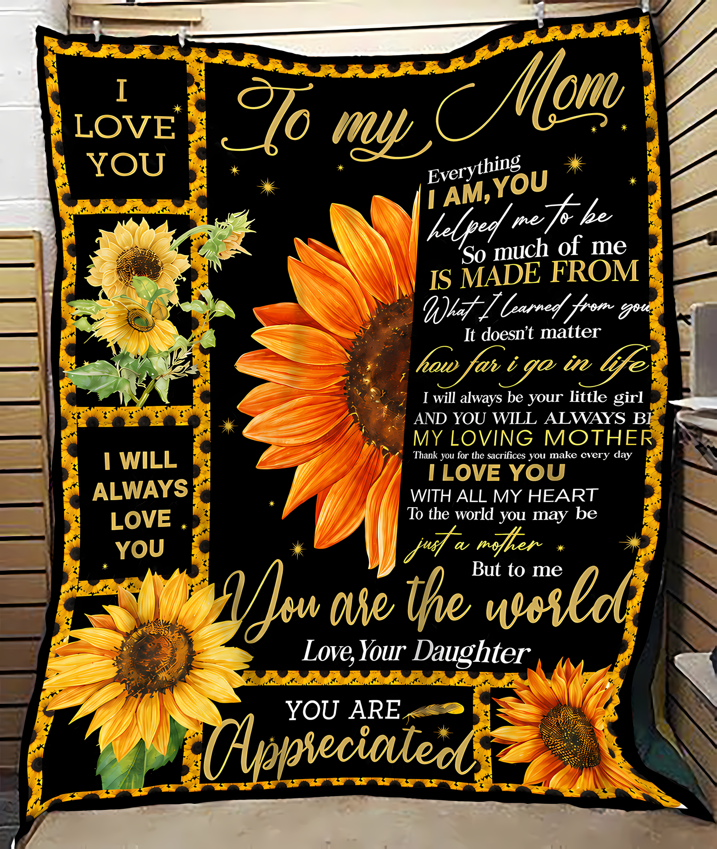 Special Gift For Your Mom Blanket - From Daughter (SKU2606-253)