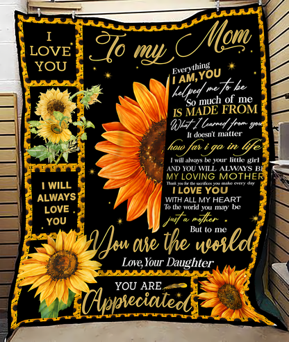 Special Gift For Your Mom Blanket - From Daughter (SKU2606-253)