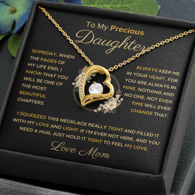 TO MY DAUGHTER - GIFT FROM MOM - Forever Love Necklace