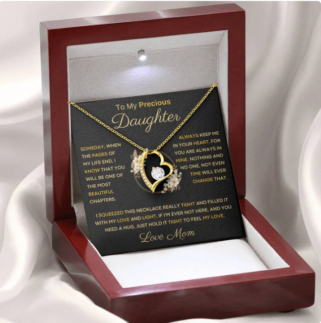 TO MY DAUGHTER - GIFT FROM MOM - Forever Love Necklace