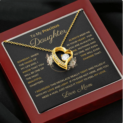TO MY DAUGHTER - GIFT FROM MOM - Forever Love Necklace