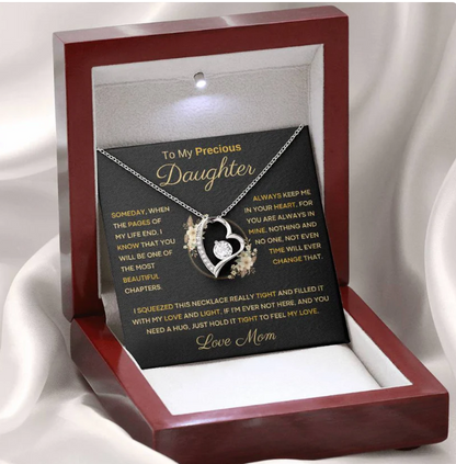 TO MY DAUGHTER - GIFT FROM MOM - Forever Love Necklace
